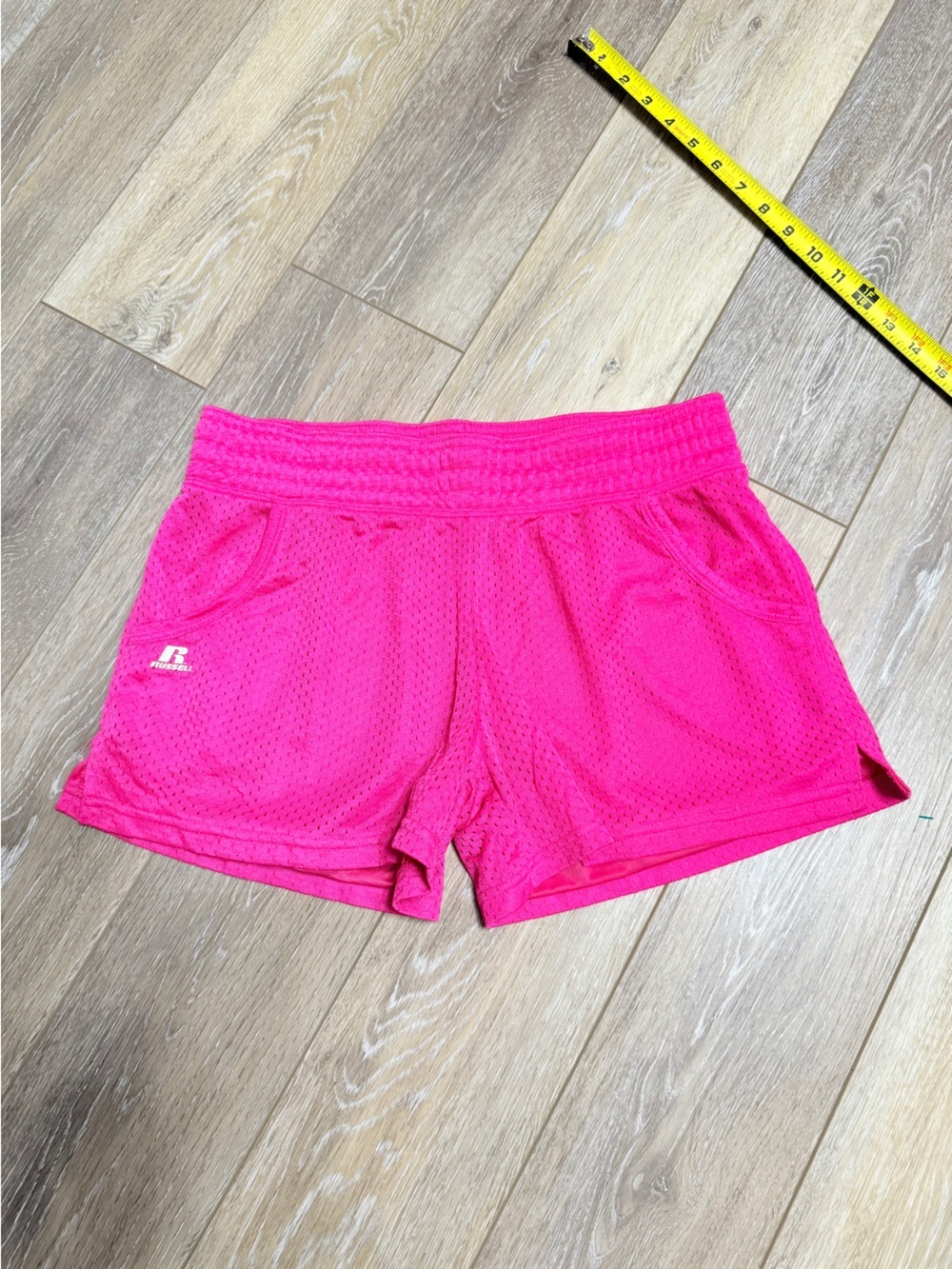 Russell Athletic Vibrant Pink Mesh Athletic Shorts